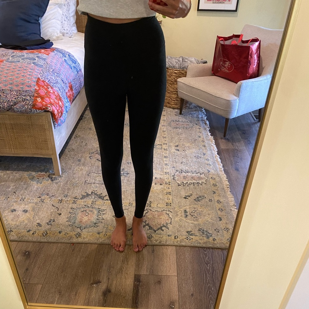 Beyond Yoga Black Heather Leggings
